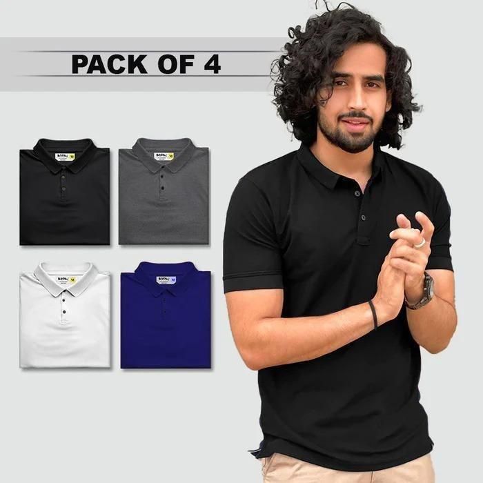Half Sleeves Mens Polo T-shirt (Pack of 4)