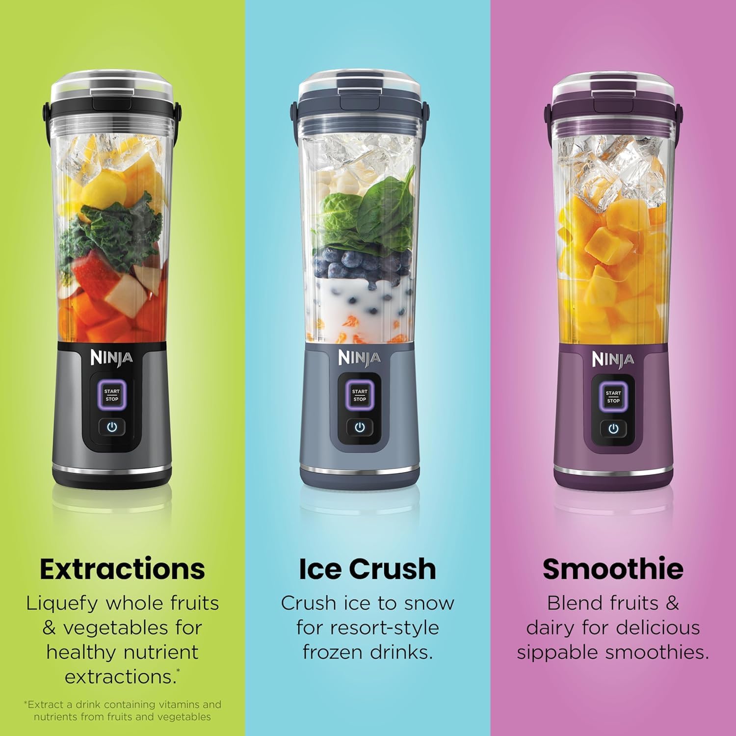 Ninja Blast Portable Cordless Blender 530ml (Cranberry Red)