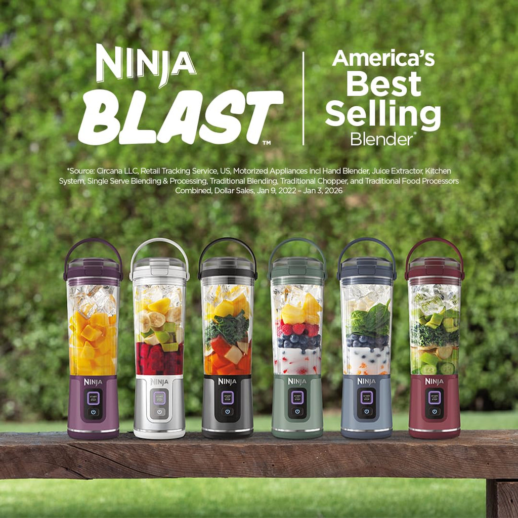 Ninja Blast Portable Cordless Blender 530ml (Cranberry Red)