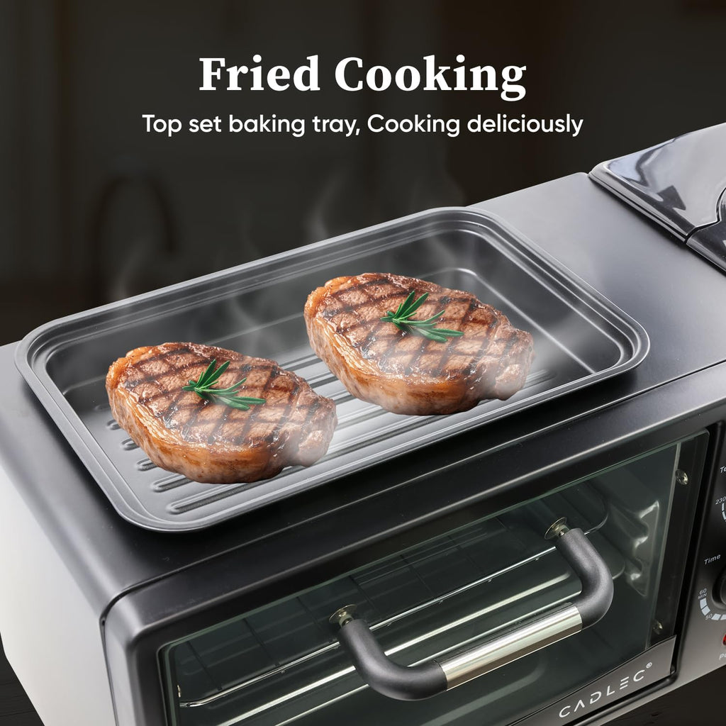 Cadlec MultiChef Pro 3-in-1 Breakfast Maker (Black)