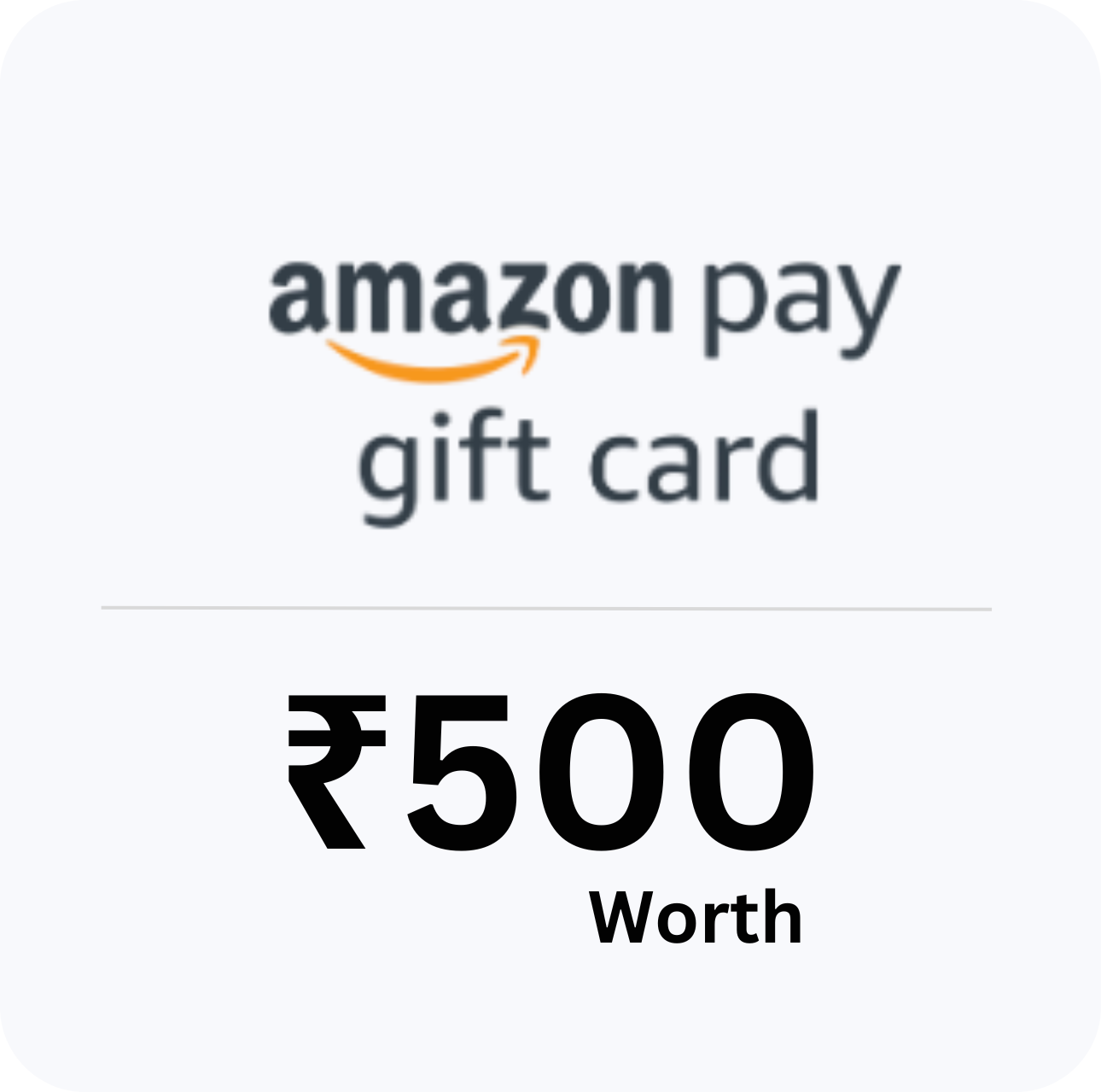 Amazon Gift Card – ₹500 Value
