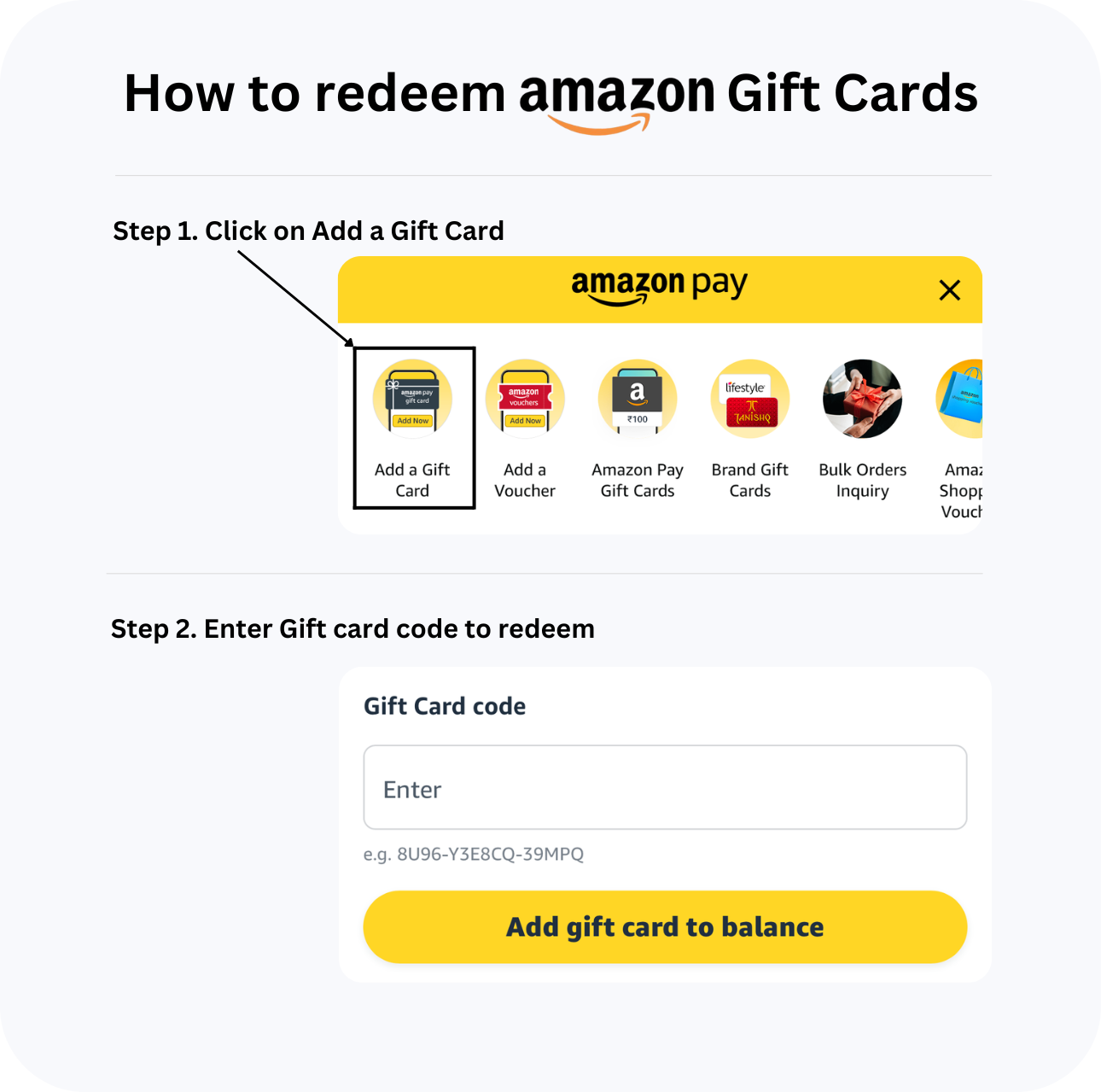 Amazon Gift Card – ₹500 Value