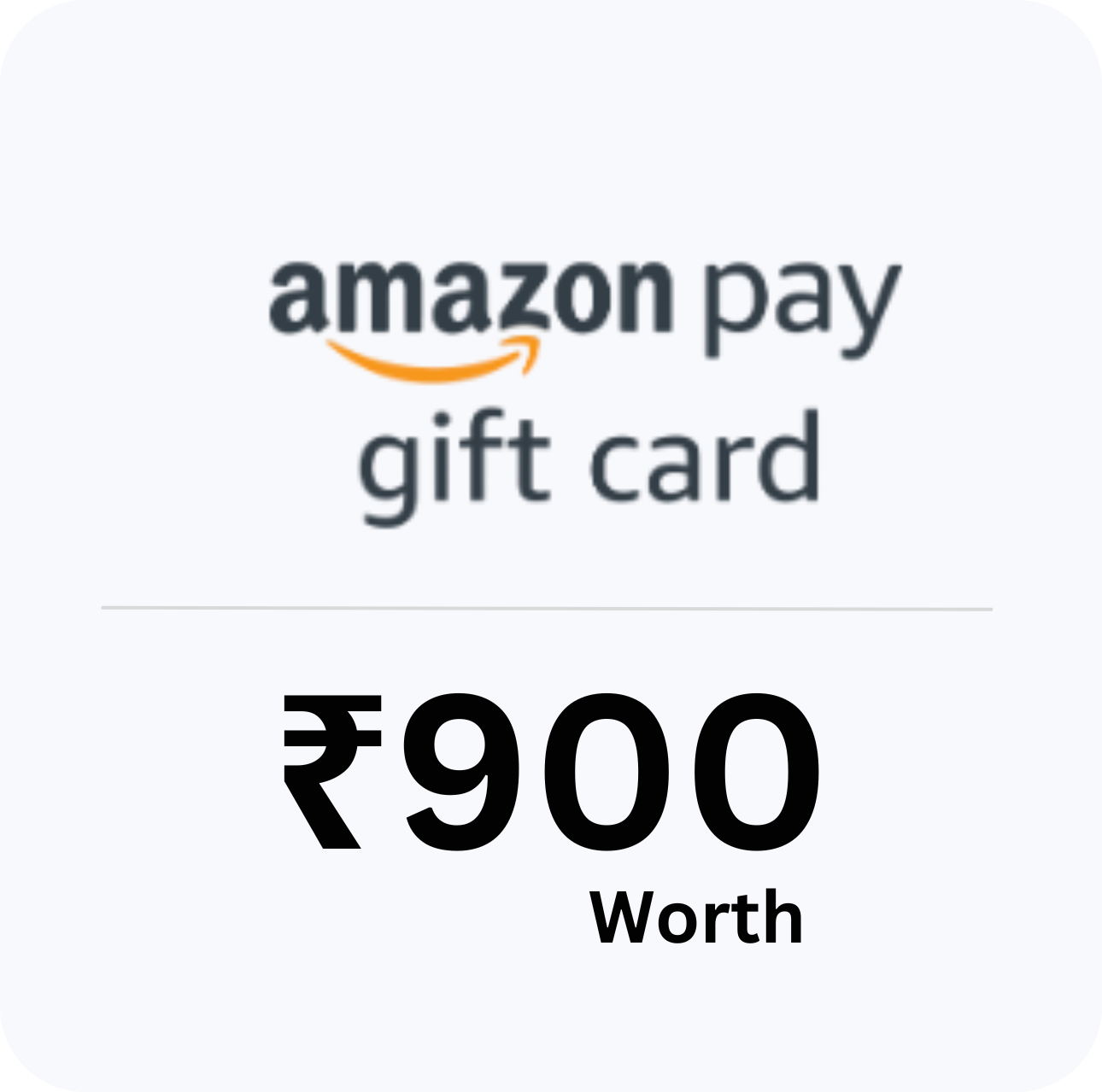 Amazon Gift Card – ₹900 Value