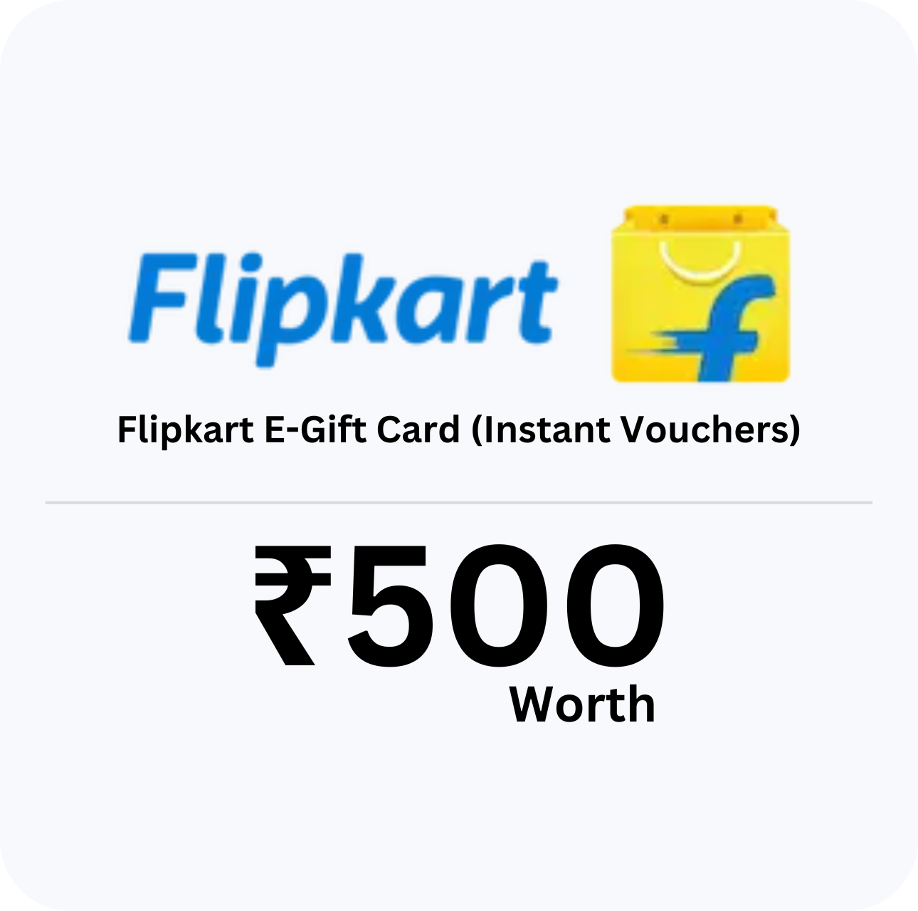 Flipkart Gift Card – ₹500 Value