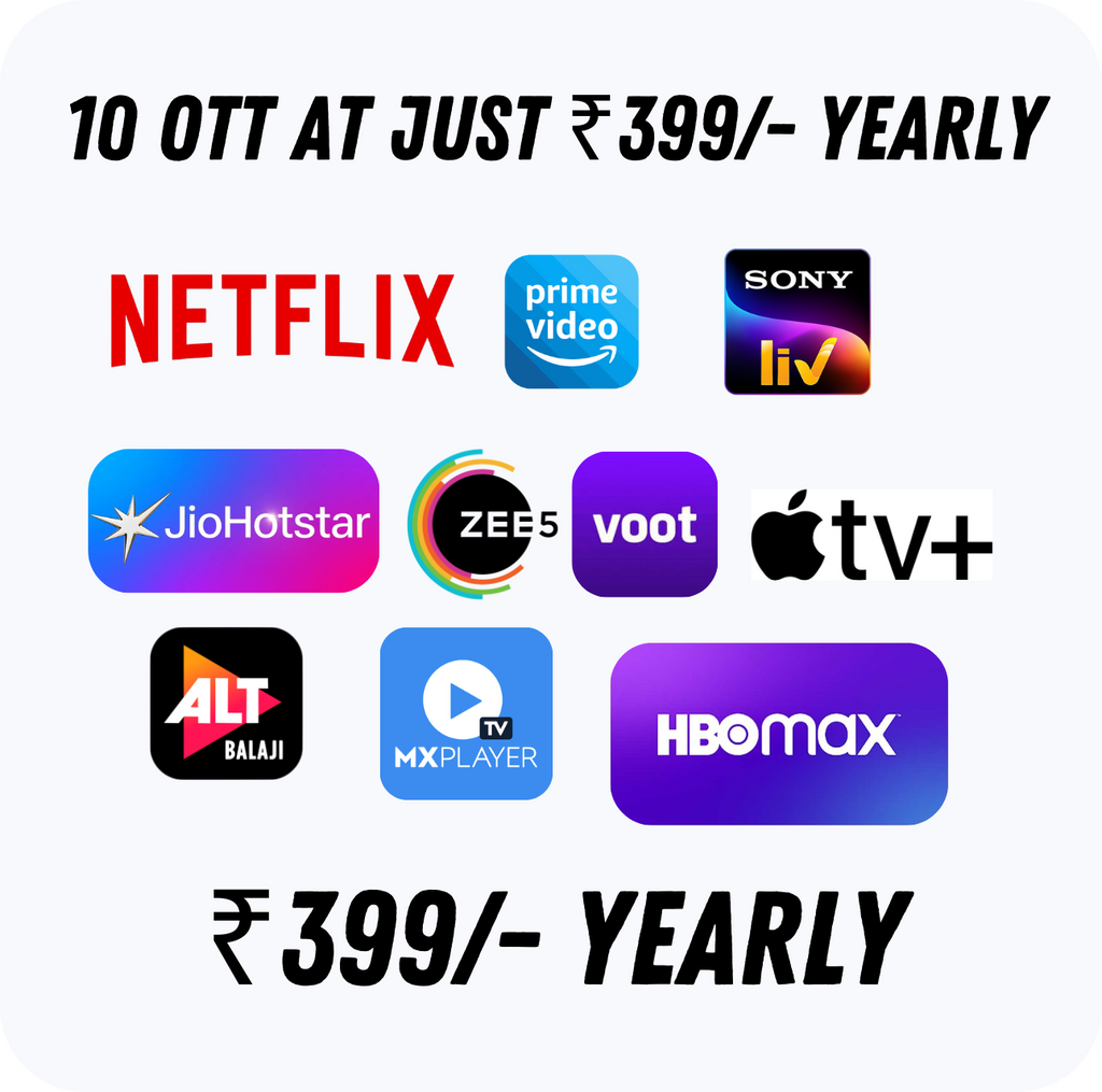 10 Premium OTT Platforms Combo Pack (1 Year Access)