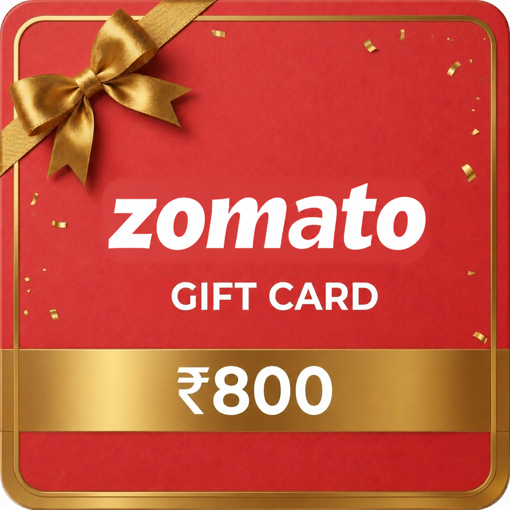 Zomato Gift Card – ₹800 Value