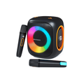 Portronics Dash 10 Party Speaker with Dual Karaoke Mics (Black)