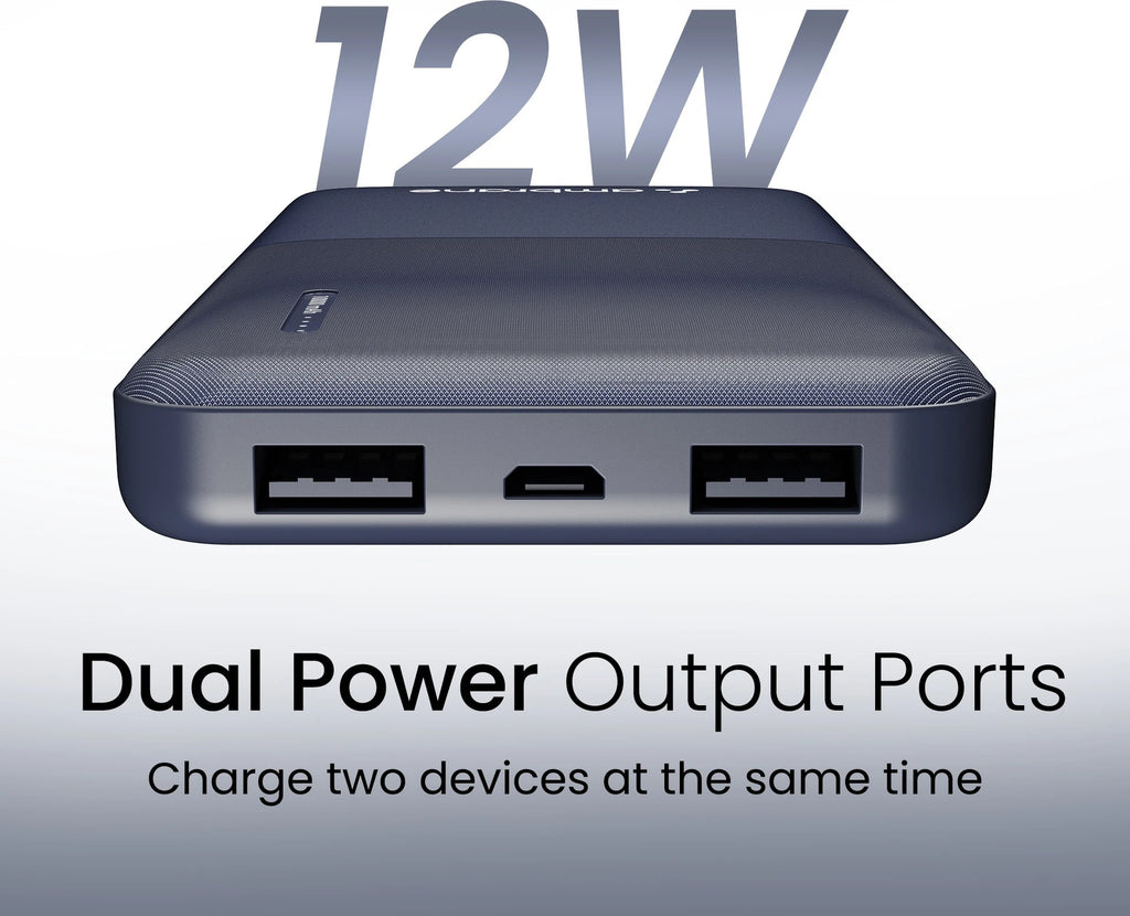 Ambrane 10000 mAh 12 W Compact Pocket Size Power Bank