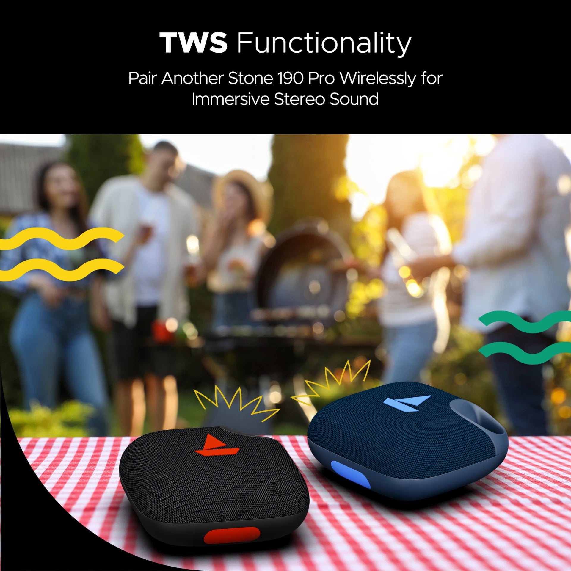boAt Stone 190 Pro Bluetooth Speaker (Raging Black)