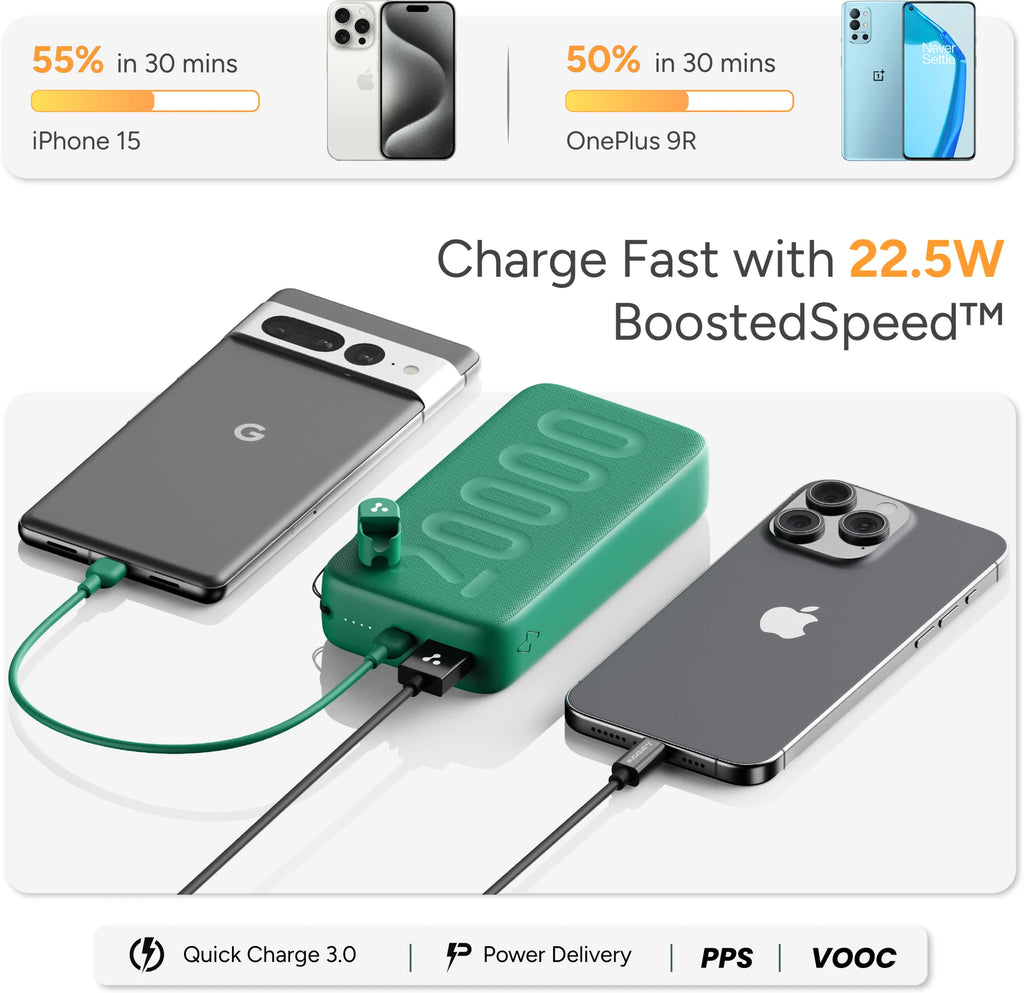 Ambrane Stylo N20 20000mAh Power Bank (Purple)