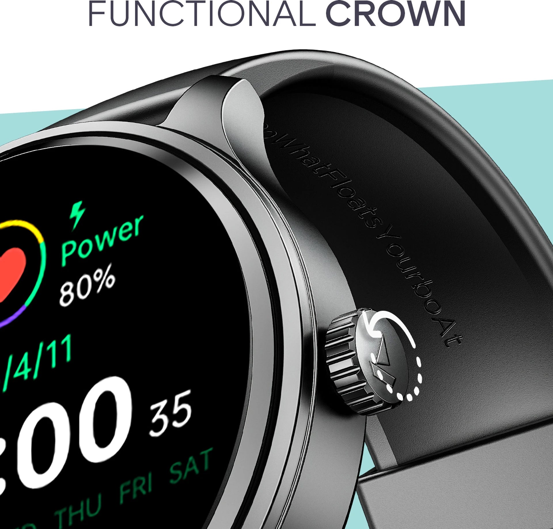 boAt Lunar Discovery Neo Smartwatch (Active Black)