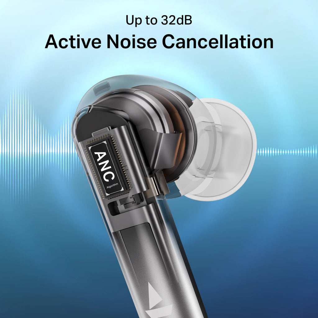 boAt Airdopes Prime 513 ANC Earbuds (Ivory Glow)