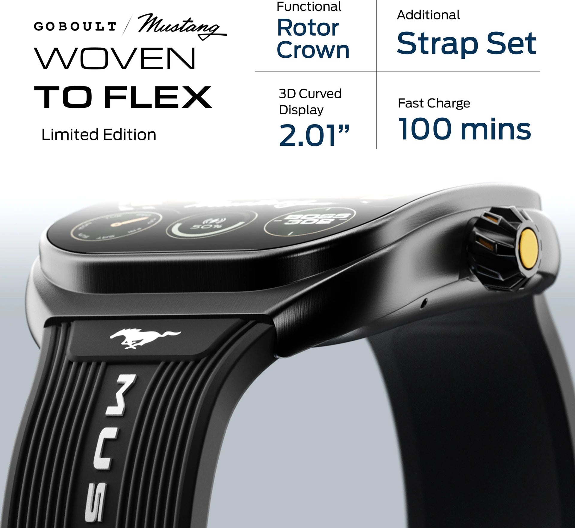 GOBOULT Mustang Muscle IP68 Smartwatch