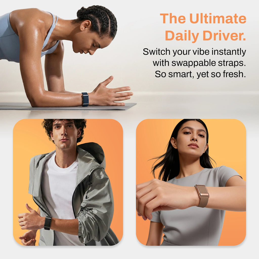 Pebble Qore 2 Fitness Band (Black)