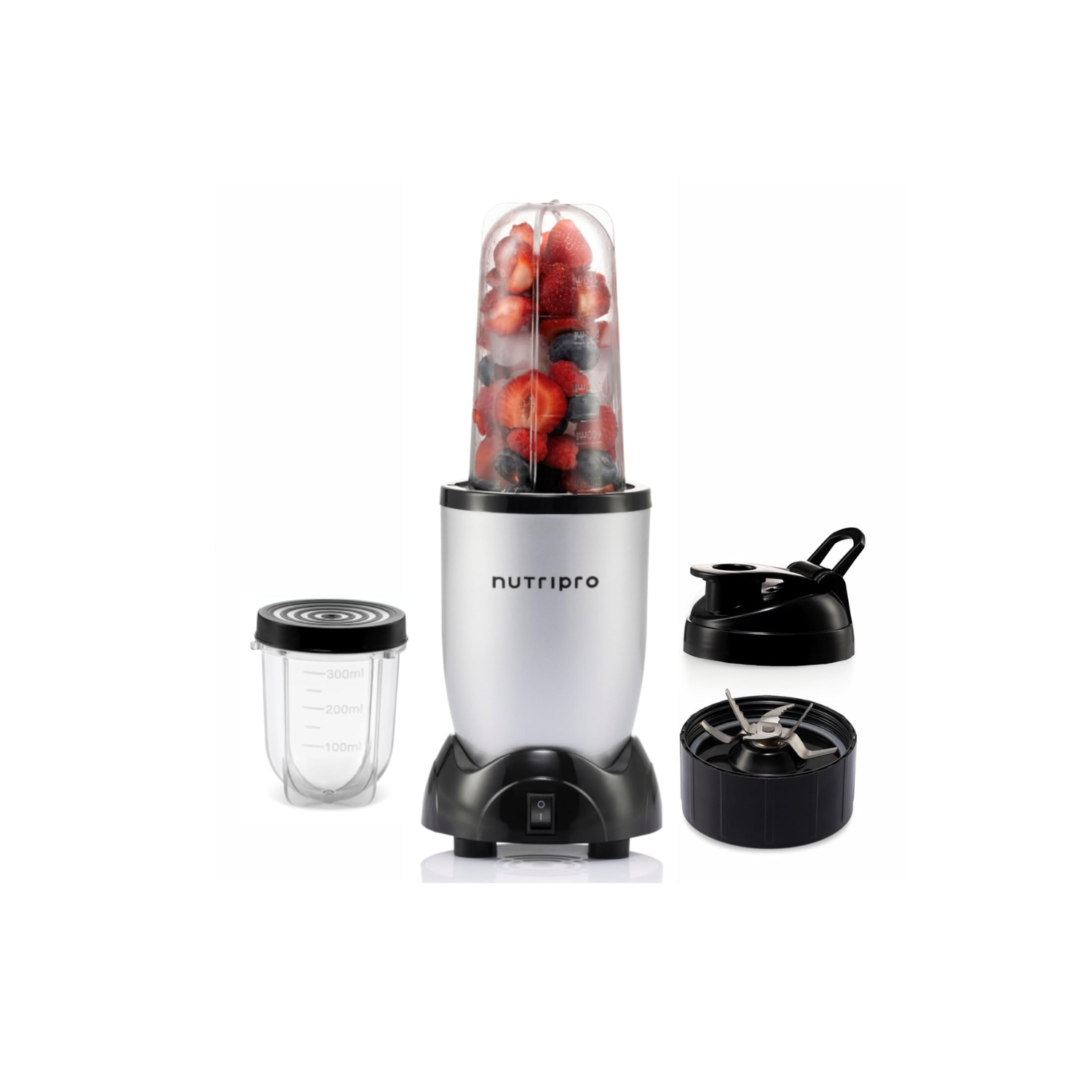 NutriPro Smoothie Maker & Juicer Mixer Grinder 500W (Silver)